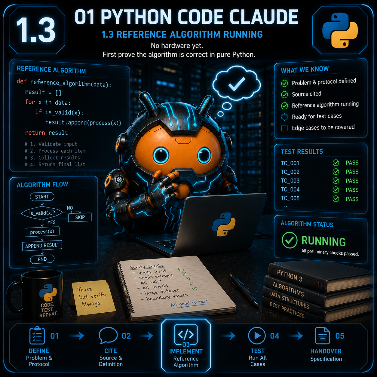 1.3 Referenz-Algorithmus laeuft