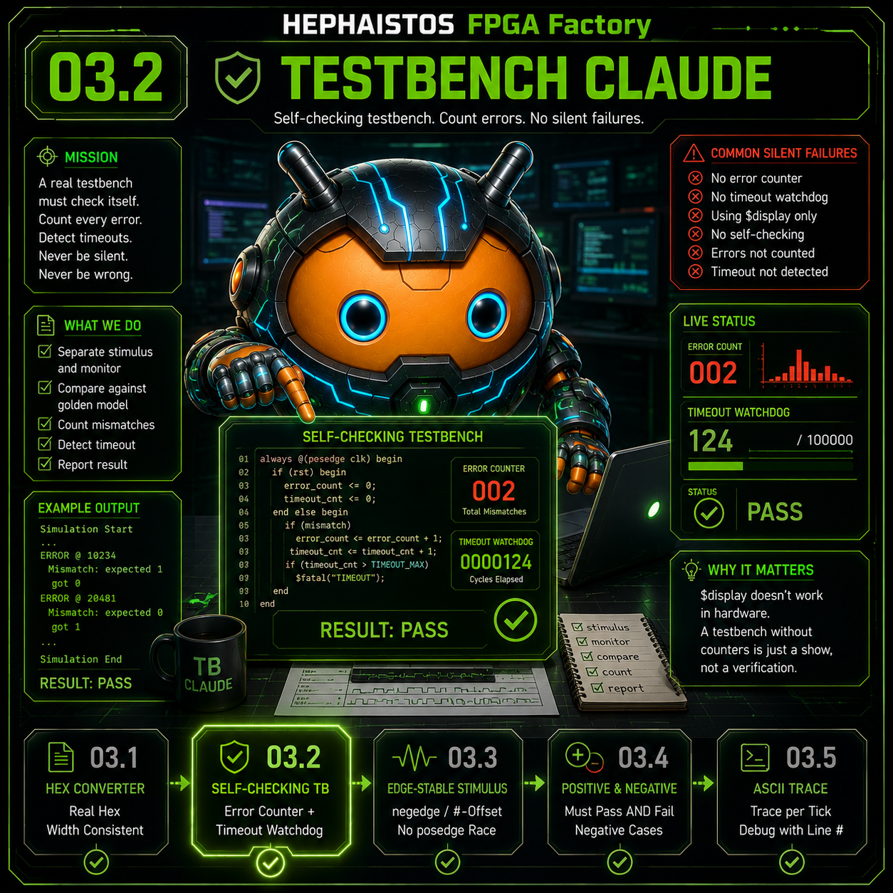 3.2 Testbench selbstpruefend