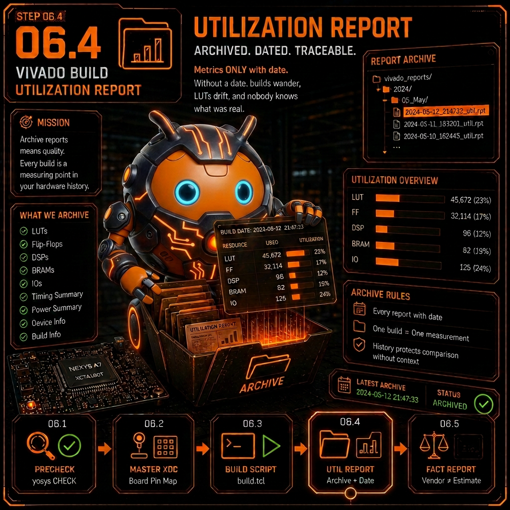 6.4 Utilization-Report archiviert, datiert