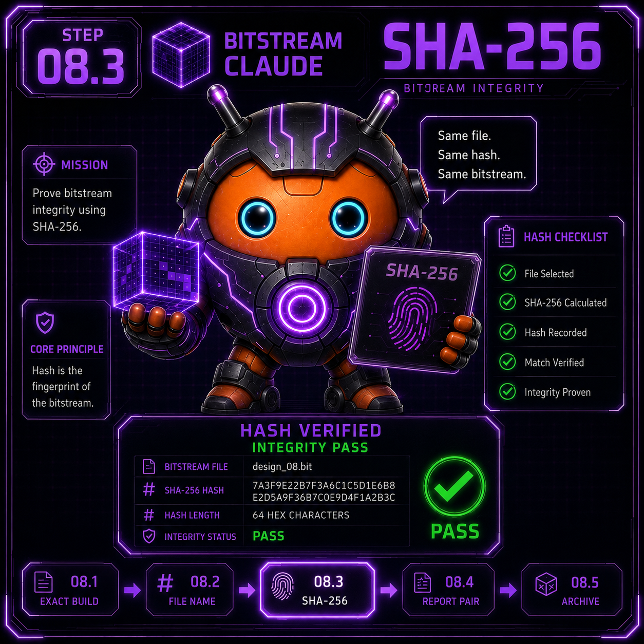 8.3 SHA-256 versiegelt (Custody)