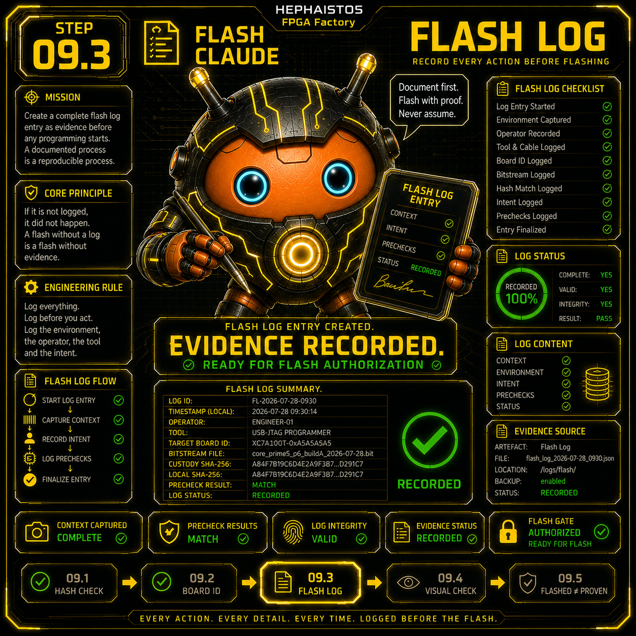 9.3 Flash-Kommando Exit 0, Ausgabe archiviert
