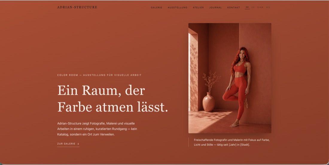 Vorschau der Color-Room-Vorlage